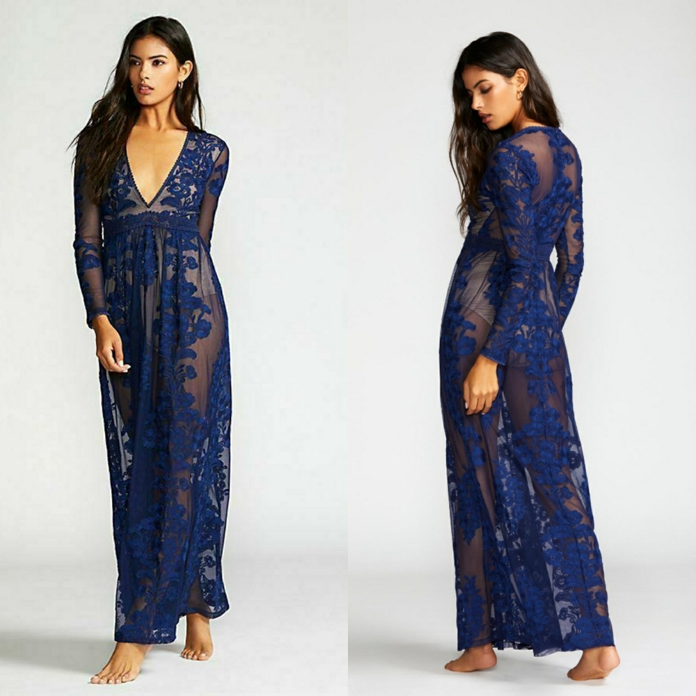 NWT For Love & Lemons Temecula Maxi Dress